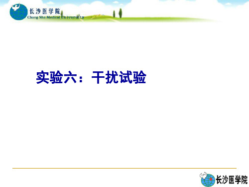干扰实验ppt课件