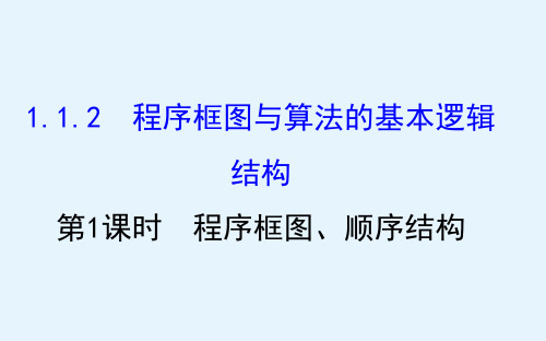 高中数学人教A版必修3课件1121程序框图顺序结构