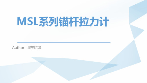 锚杆拉力计的型号参数