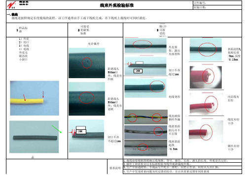 线束外观检验标准