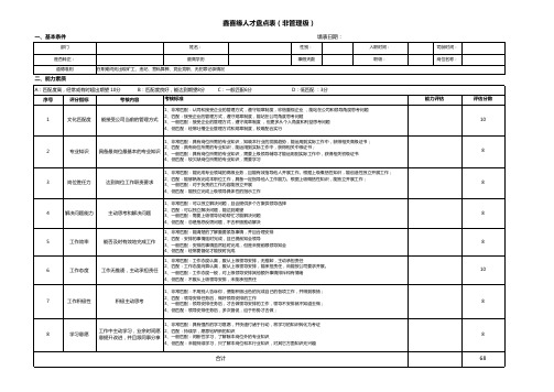 人才盘点表