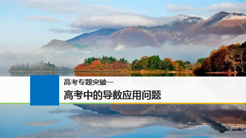 2019届江苏专用高考数学大一轮复习高考专题突破一高考中的导数应用问题讲义理苏教版