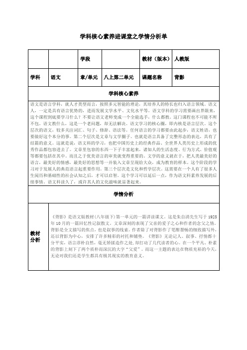 背影
