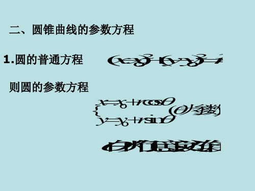 第二讲 抛物线 (人教A版选修4-4)PPT教学课件