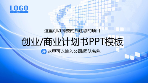 项目融资计划书模板(PPT35张)