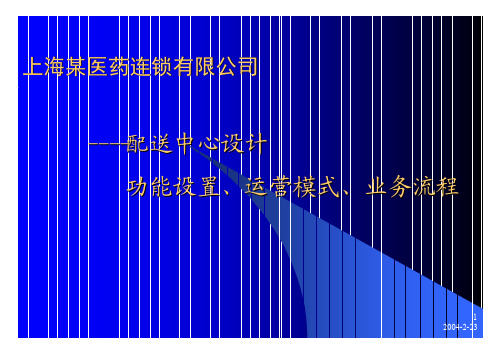 上海某医药连锁企业配送中心商品管理