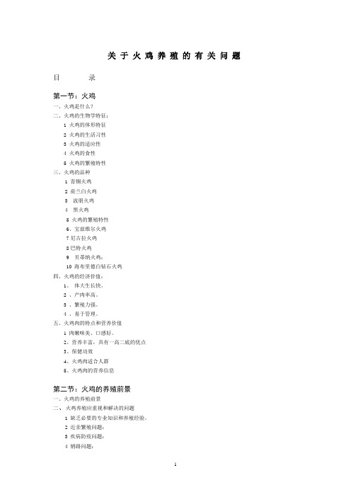 关于火鸡