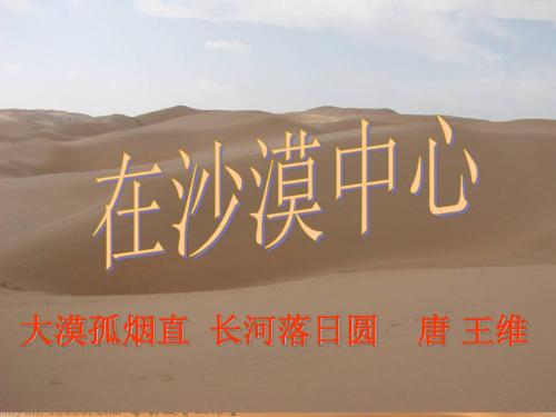 22.在沙漠的中心.