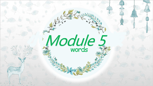 Module 5 The great sports personality 单词精品课件 外研版英语高二上册必修五同步精品课件(共18页)