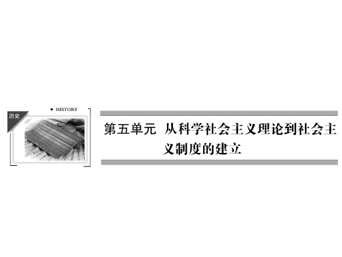 新人教版历史必修一：第18课《马克思主义的诞生》ppt课件