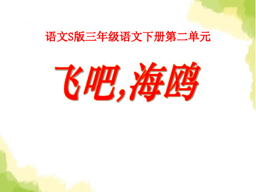 S版三年级语文下册《飞吧,海鸥》PPT课件(3篇)