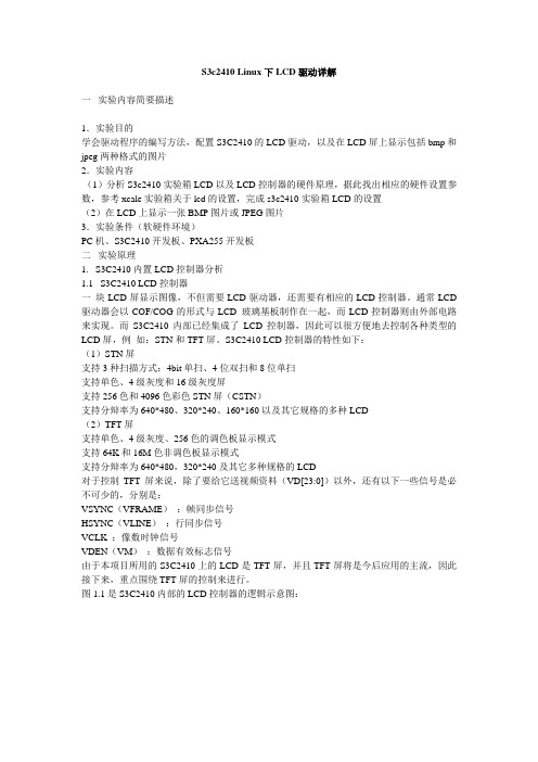 S3c2410 Linux下LCD驱动详解