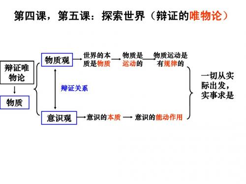 高考一轮复习生活与哲学第二单元 探索世界与追求真理(意识观)