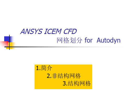 ICEM网格拓扑划分教学内容