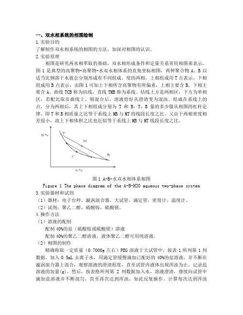 双水相萃取实验