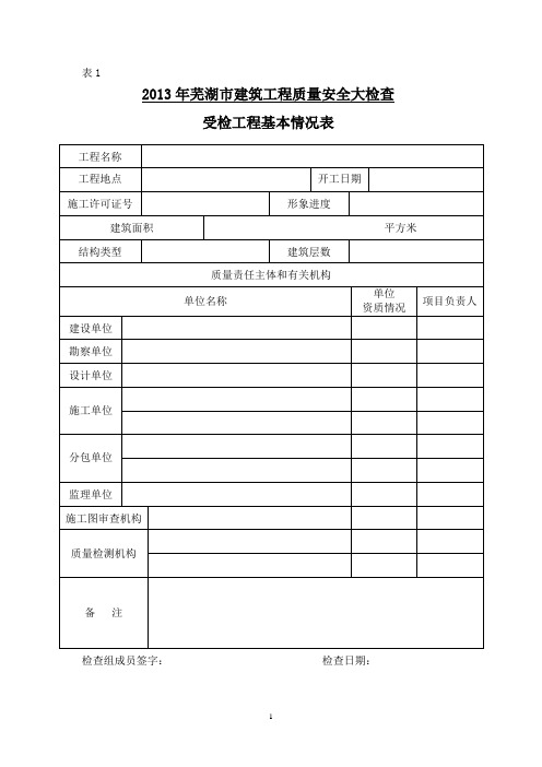 检查用表1