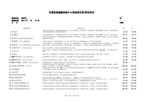 彭水梅子中心校2014推荐方案表