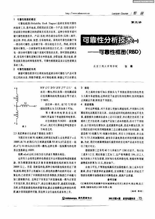 可靠性分析技术(一)——可靠性框图(RBD)