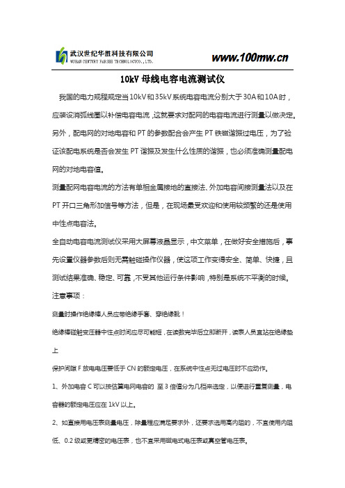 10kV母线电容电流测试仪