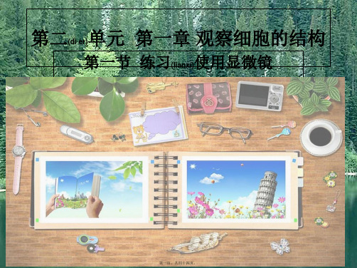 七年级生物上册第二单元第一章第一节练习使用显微镜1