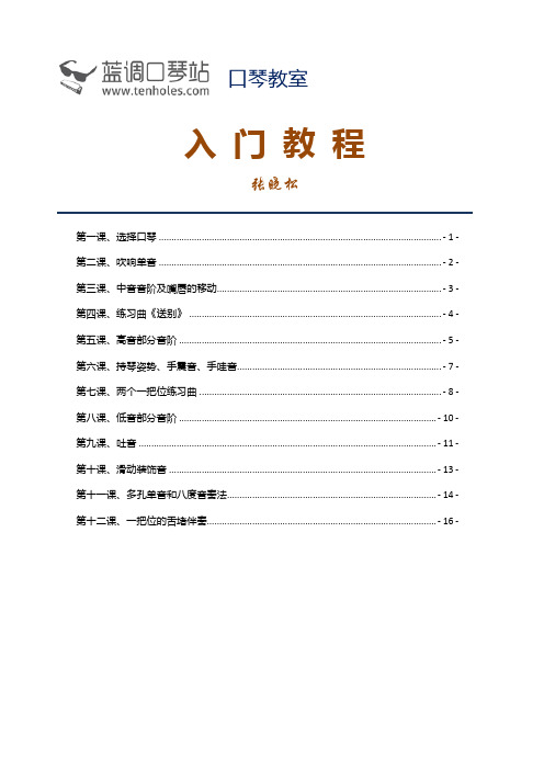 口琴入门教程
