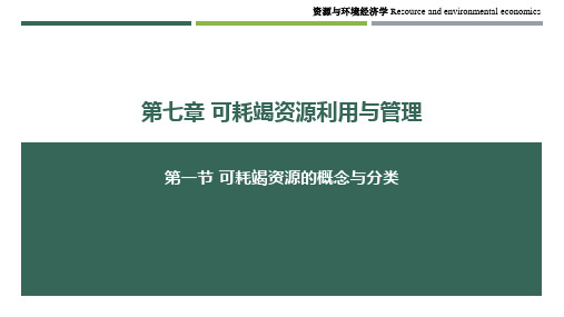 资源与环境经济学PPT课件11