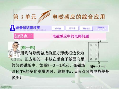 2014高考物理一轮精细复习电磁感应的综合应用课件汇总