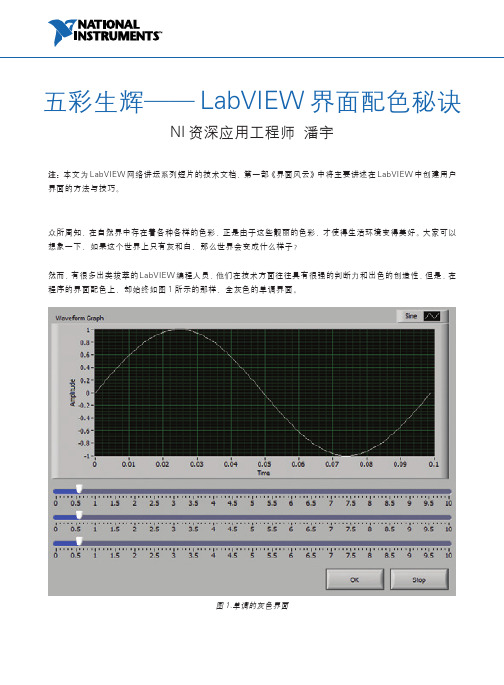 五彩生辉—— LabVIEW 界面配色秘诀