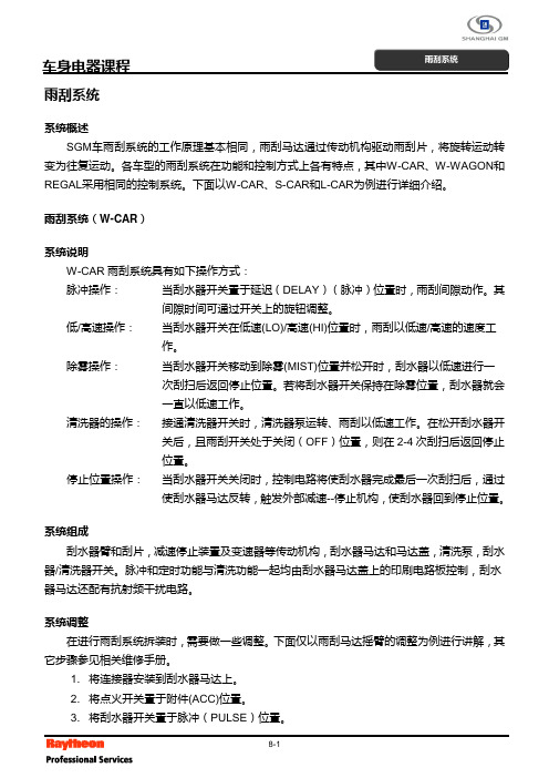 SGM雨刮系统