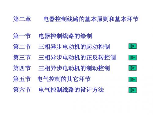 第二章 电器控制线路的基本原则和基本环节