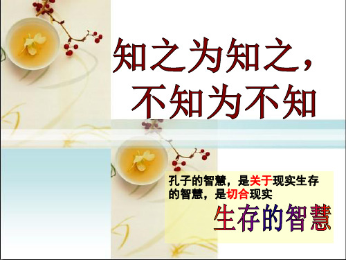 知之为知之,不知为不知