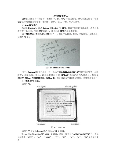 CPU的编号辨认