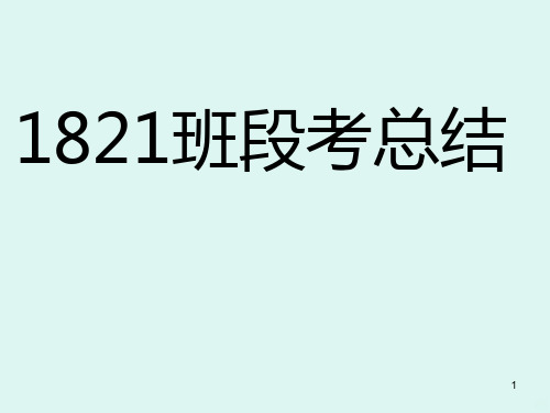 段考总结主题班会PPT课件