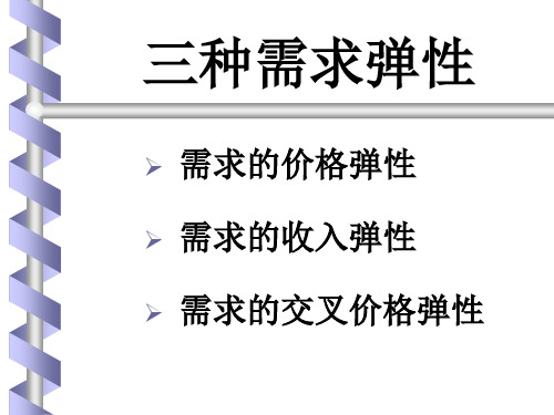 上财-管理经济学4章：弹性解析