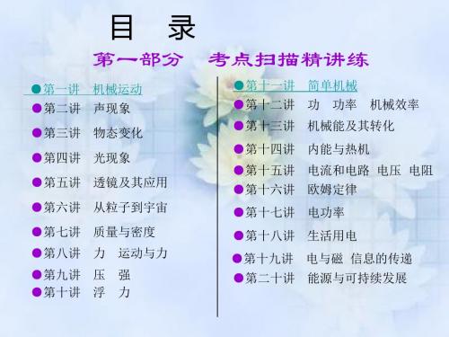 2020中考物理总复习(沪粤版)ppt