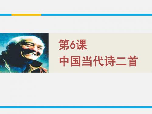 高中语文《中国当代诗二首》PPT2