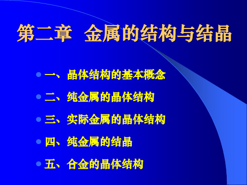 02第二章金属的结构与塑性变形(nxpowerlite)
