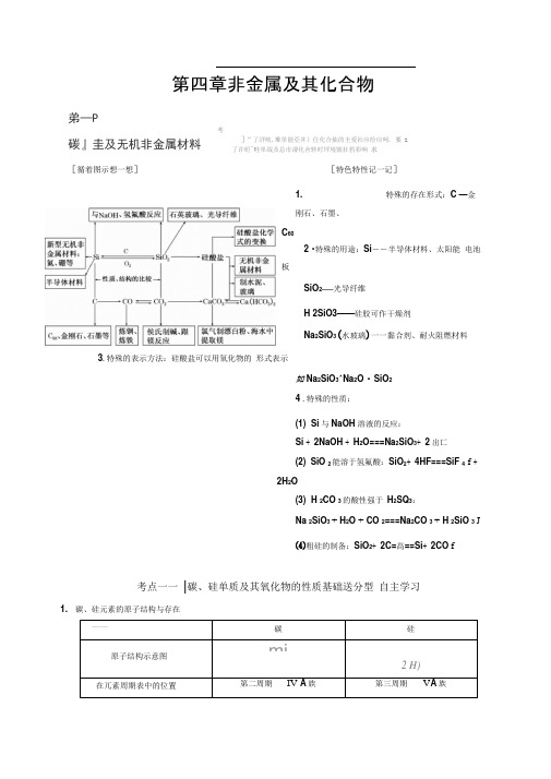 高中化学必修一非金属及其化合物