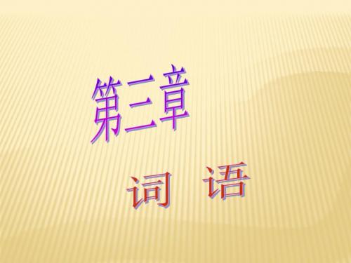 2018广东省广州市中考语文1.3《词语》ppt讲练课件