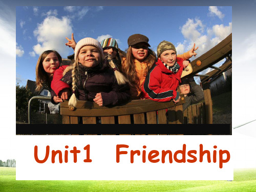 新人教版高中英语必修一高一英语Unit1__friendship精品ppt课件