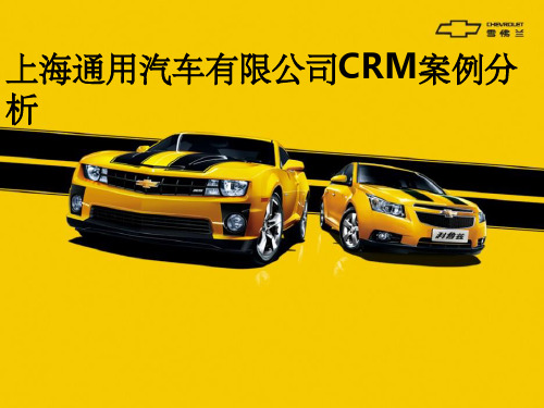 经典CRM案例分析(课堂PPT)