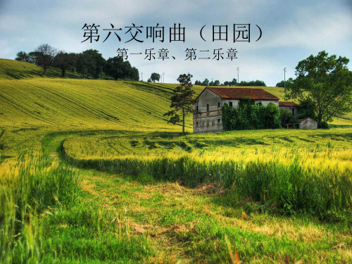 冀少版初中七年级下册音乐(简谱)第六交响曲(田园)  第一乐章、第二乐章_课件1