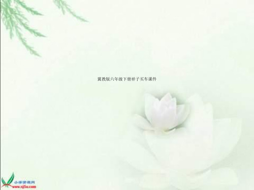 冀教版六年级下册祥子买车课件