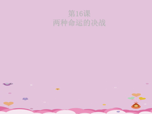 两种命运的决战ppt4 华东师大版优秀课件