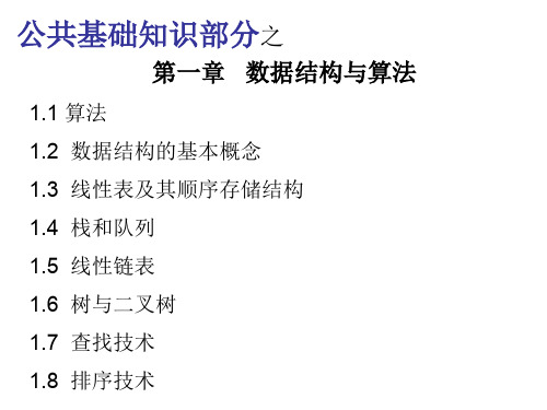 数据结构与算法ppt课件