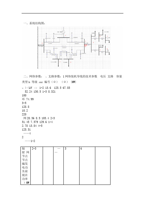 潮流计算报告
