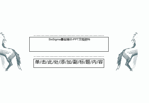 SixSigma基础培训-PPT文档资料