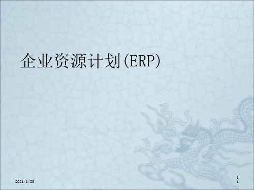 《ERP财务管理》PPT课件