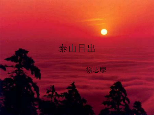 《泰山日出》分析