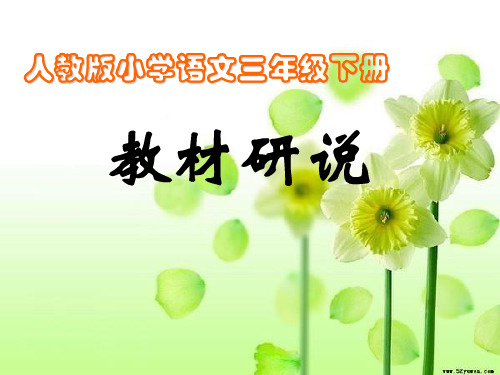 人教版三年级语文下册教材研说